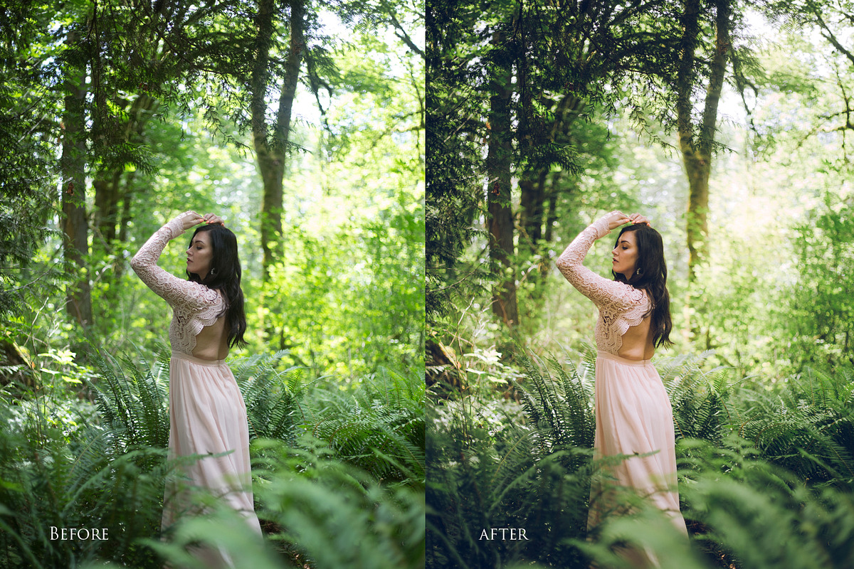 Magical Woods 10 Lightroom presets, an Action Add-On by Graphics, Presets, Photos (Photo 2 of 9)