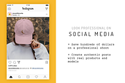 Dad Hat w/ Embroidered Patch Mockup, a Hat Mockup by Moonlit Mocks (Thumbnail 4 of 6)