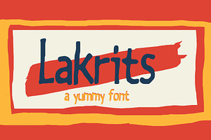 Lakrits - a handmade font