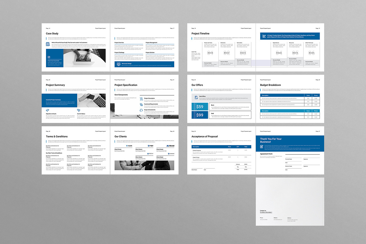 Project Proposal Template Landscape, a Brochure Template by DesignCrest (Photo 13 of 13)