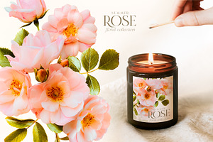 Summer Wild Rose Pink Florals