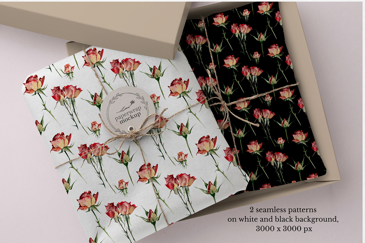 Roses Floral Watercolor Clipart, an Illustration by Artcard Watercolor (Photo 3 of 7)