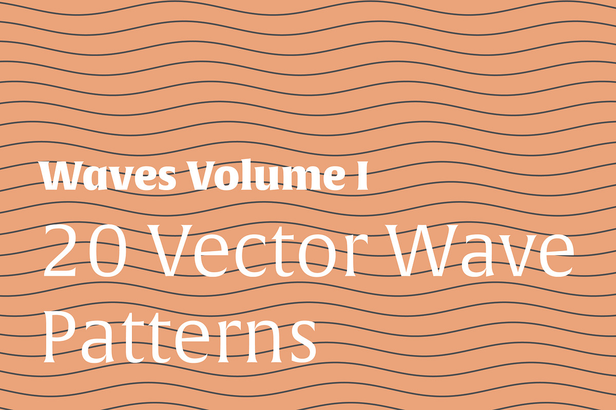 Waves Vol. 1 | 20 Vector Patterns, a Pattern Graphic by invisiblelayer (Photo 1 of 6)