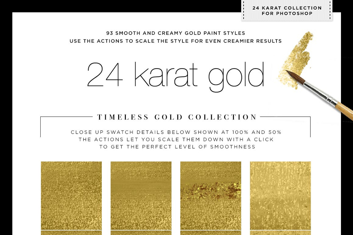 Liquid Gold Paint Textures+Styles PS, a Layer Style Add-On by Creators Couture (Photo 5 of 5)
