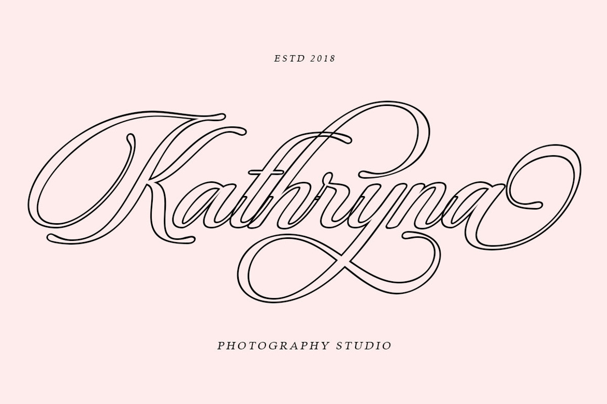 Beautiful Heliography Outline, a Script Font by Has_rizal (Photo 10 of 12)