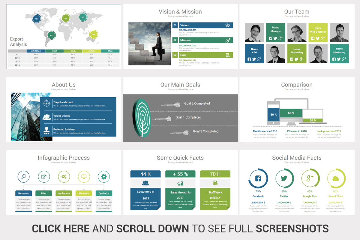 Business Plan Overview PowerPoint, a Presentation Template by OceanArt