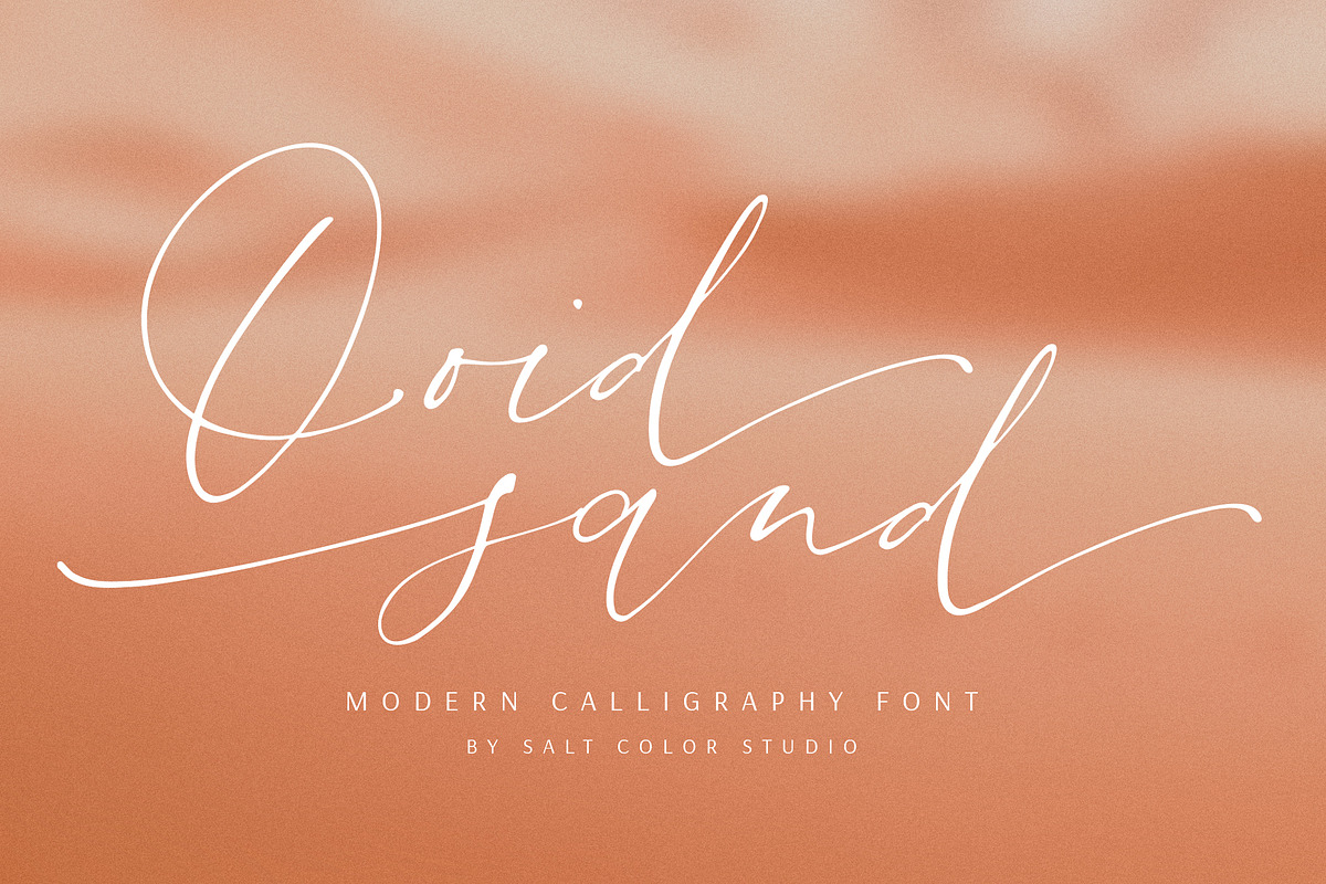Ooid Sand Calligraphy Script Font