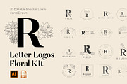 520 A to Z Floral Logos Bundle, a Branding & Logo Template by AN Productions (Thumbnail 143 of 223)