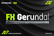 FX Gerundal - Sport Font, a Sans Serif Font by Differentialtype (Thumbnail 1 of 12)