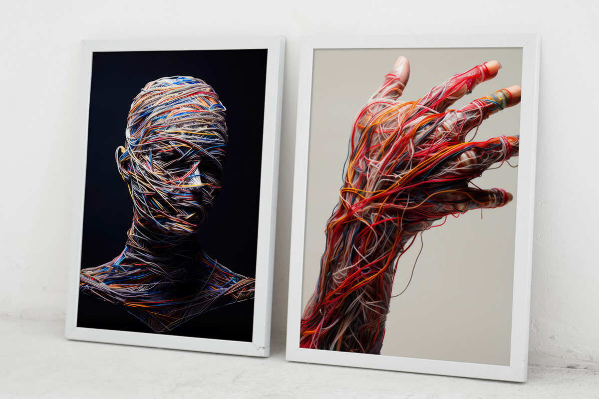 Human Wires. 40 images, a Technology Illustration by Handmadefont (Photo 10 of 11)