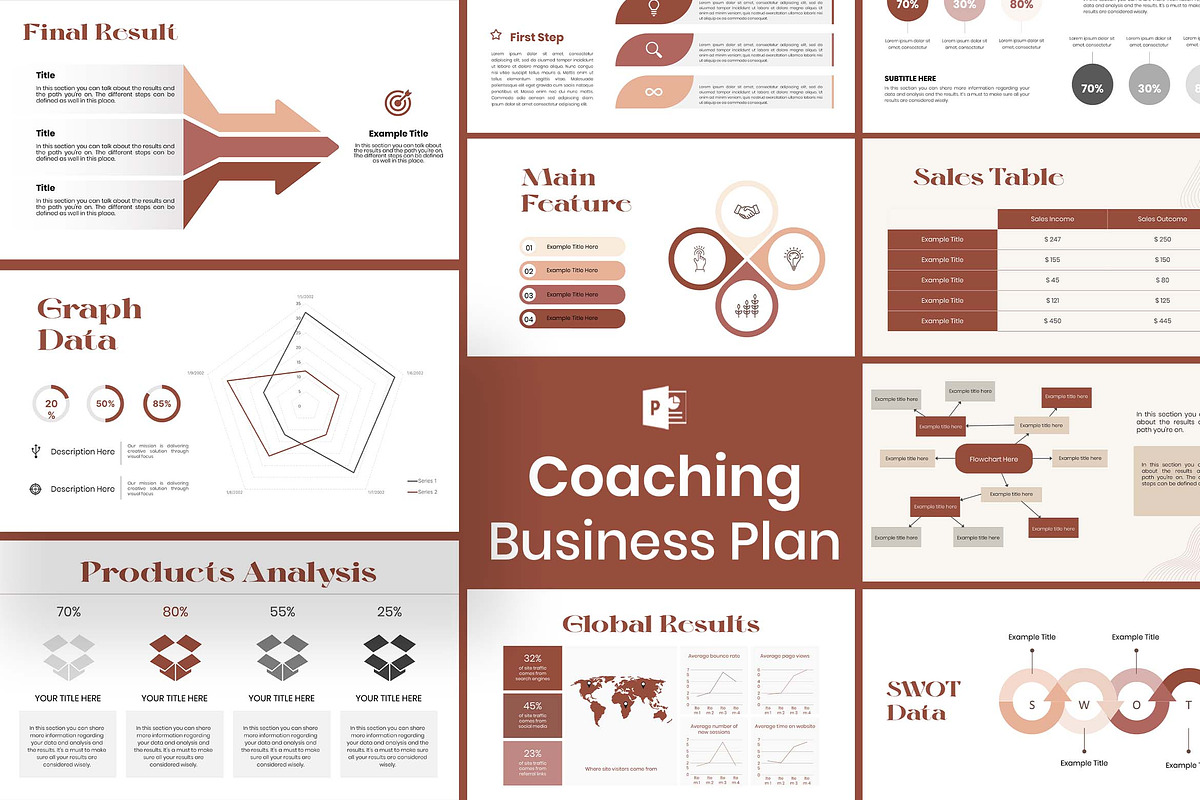 Coaching Business Plan Presentation, a Presentation Template by Artemis-products (Photo 1 of 4)