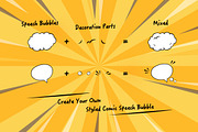 Comic Speech Bubbles Collection 1, an Object Graphic by itefan Studio (Thumbnail 2 of 3)