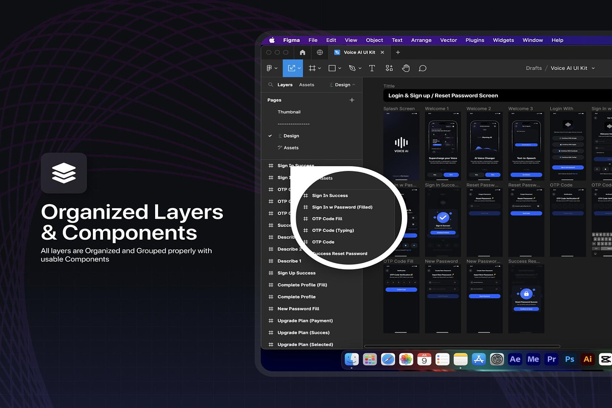 Voice AI - Voice AI UI Kit, an UI Kit Template by Lumina_ui_ux202 (Photo 4 of 8)