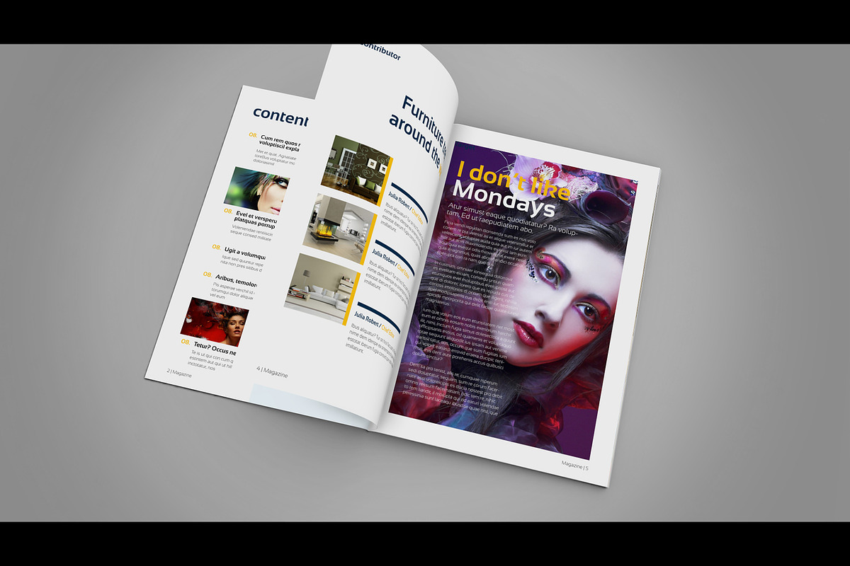 Magazine Promo, a Books & Magazine Mockup by MDMotion (Photo 3 of 9)