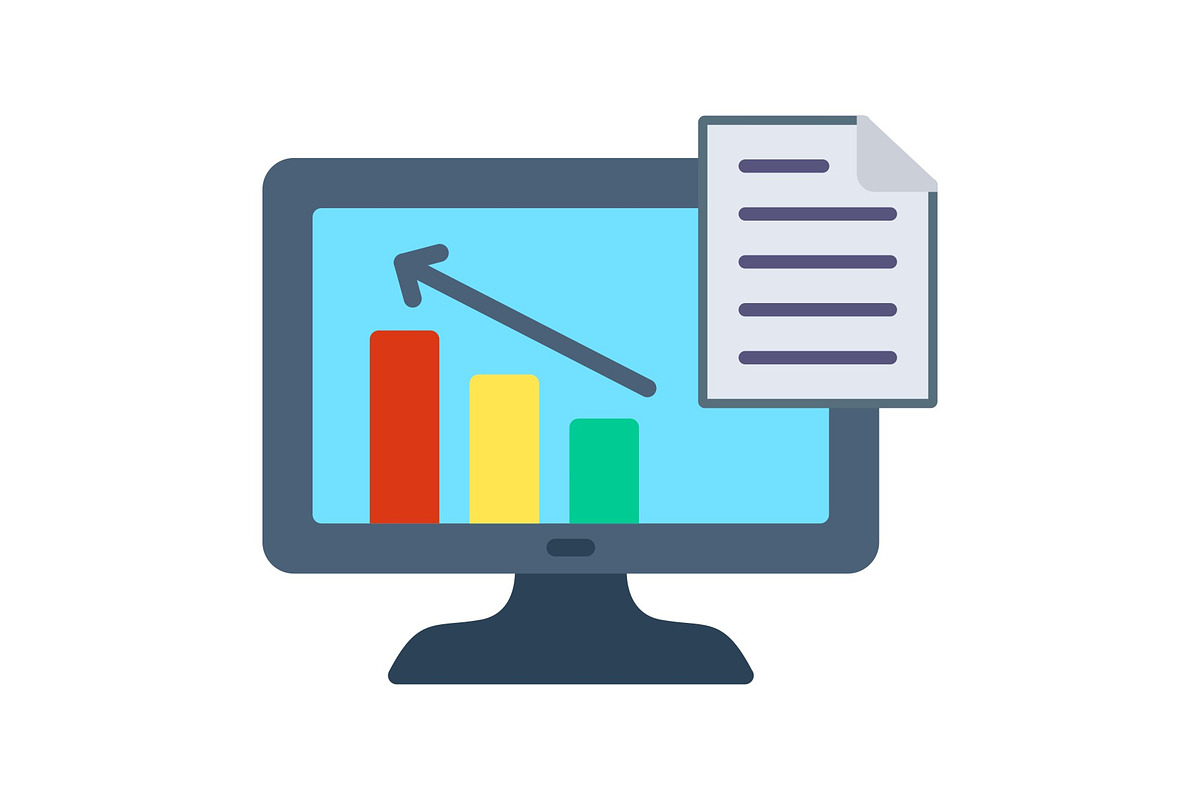 Statistics Flat Icon, a Duotone Icon by Pexelpy (Photo 1 of 2)