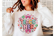 Preppy Teacher Valentine Png, Coquet, an Illustration by Designking (Thumbnail 2 of 6)