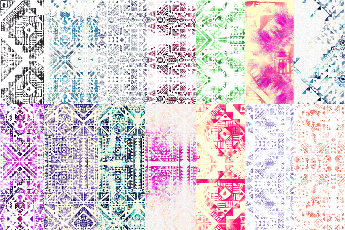 Tribal watercolor patterns vol2, a Pattern Graphic by Art Sproot (Photo 2 of 3)