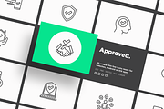 Approved | 25 Thin Line Icons, an Outline Icon by Alex Blogoodf (Thumbnail 1 of 15)