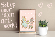 Tea Party Clipart Set, a Decorative Illustration by Paper Doll Pets (Thumbnail 2 of 7)