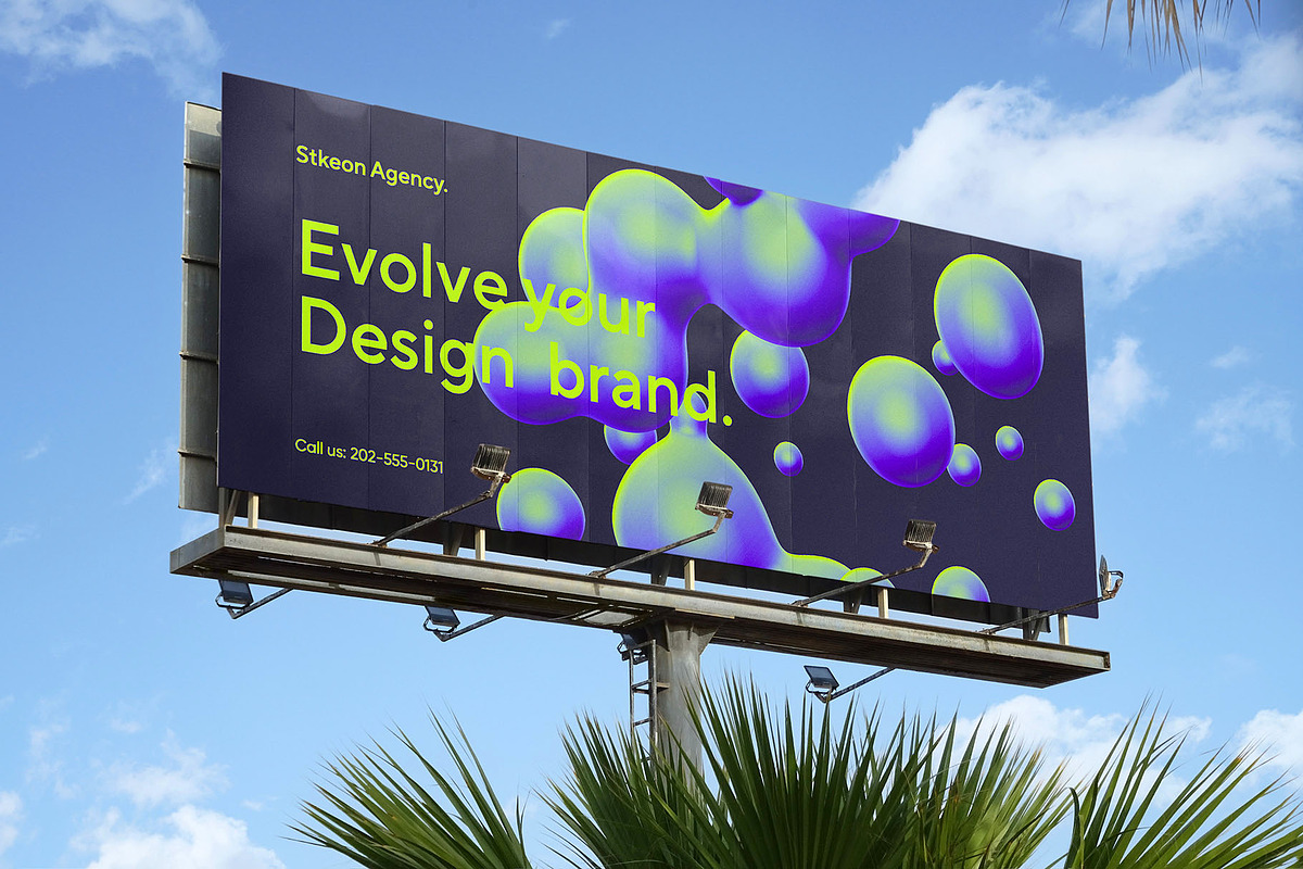 Billboard Poster Street Mockup, an Advertising Mockup by Asylab (Photo 3 of 5)