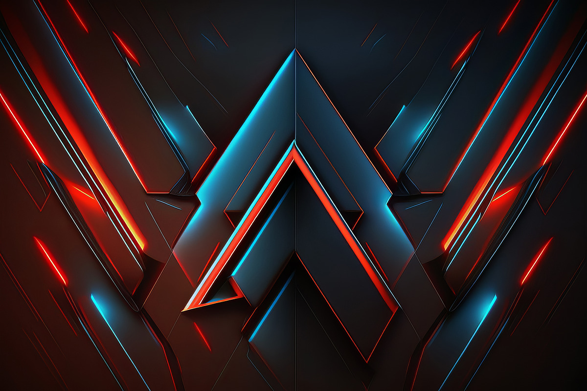Red and Blue Futuristic Backgrounds, a Background Graphic by Bilgep_design (Photo 9 of 17)