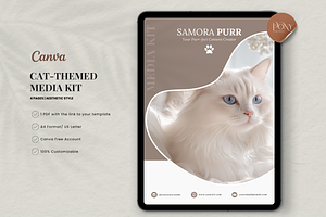 Canva Cat Media Kit Template