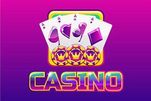 Vector Set Casino Icons For Gambling