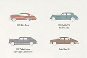 30 Vintage Cars Bundle, an Illustration by Storyteller Imagery (Thumbnail 5 of 8)