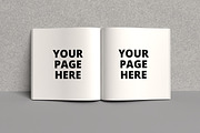 Square Open book mockup, an Advertising Mockup by Rami's Mockups (Thumbnail 1 of 8)