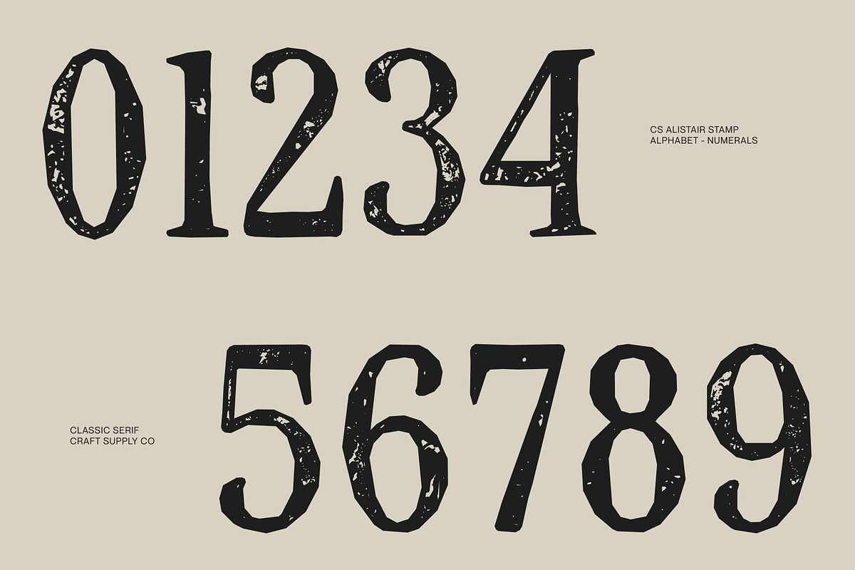 CS Alistair Stamp, a Serif Font by Craft Supply Co. (Photo 4 of 8)