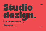 Champion is Bold, a Sans Serif Font by Rvq Type Foundry (Thumbnail 4 of 7)