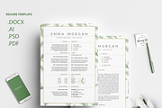 Leafs Resume / CV Template M, a Resume Template by Showy68 Template (Thumbnail 2 of 4)
