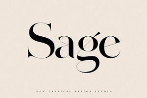 SAGE - Serif Font, a Serif Font by Tropical Type
