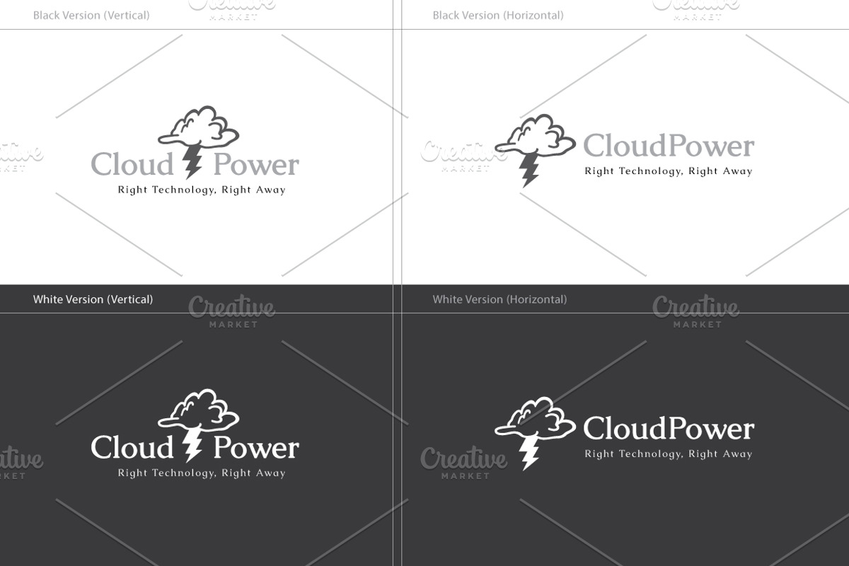 Cloud Power Logo, a Branding & Logo Template by ArtFusion