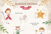 Watercolor Nursery Rhymes Clipart, an Animal Illustration by LeMagiqueBoutique (Thumbnail 2 of 7)