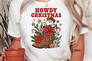 Howdy Christmas Cowboy Santa PNG, an Illustration by Craft Nest (Thumbnail 2 of 6)