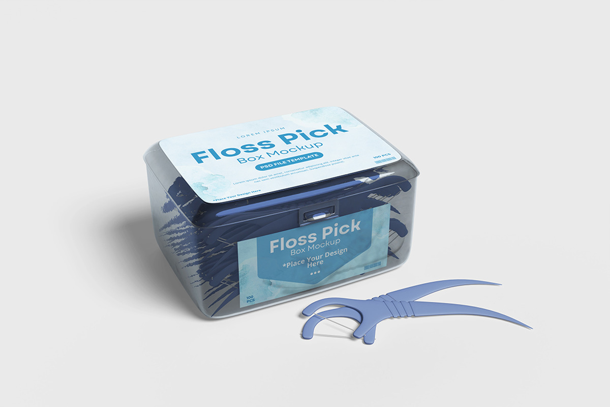 Dental Floss Box Mockup, a Product Mockup by bimockup (Photo 4 of 6)