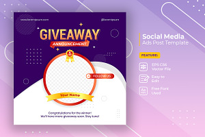 Giveaway winner announcement
