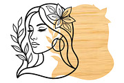 Floral Woman Laser Cut SVG, an Object Graphic by DreamCafeArt (Thumbnail 2 of 3)
