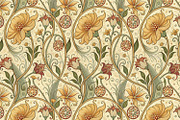 Art Nouveau Seamless Pattern Set, a Pattern Graphic by Designs by Helen Trupak (Thumbnail 4 of 8)