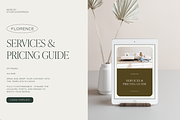 Florence | Service and Pricing Guide, a Presentation Template by Studio_Evergreen (Thumbnail 1 of 10)