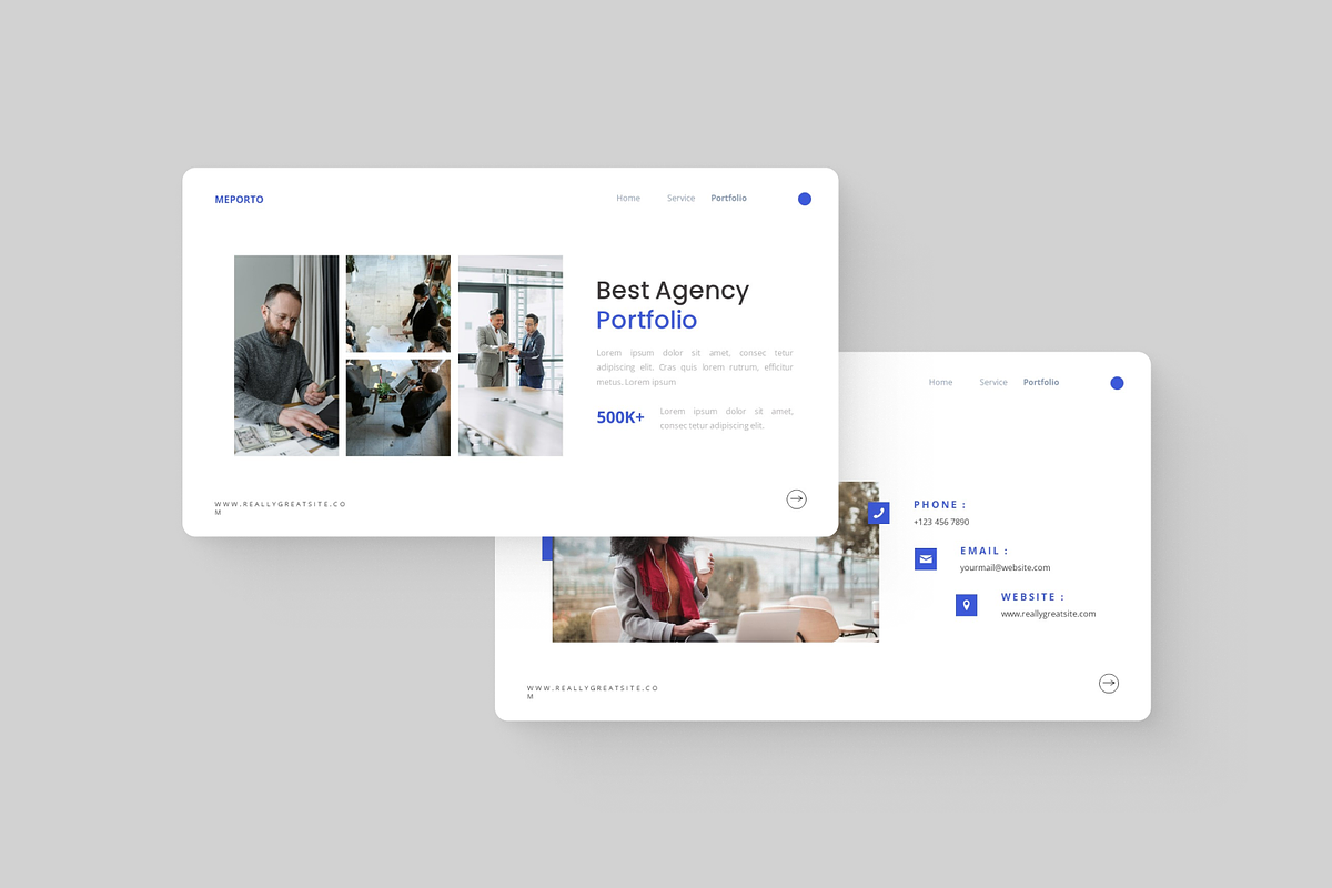 Portfolio Agency PowerPoint, a Presentation Template by Annora Studio (Photo 2 of 5)