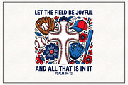 Joyful Baseball Coquette PNG, a Work Illustration by CraftArtStudio (Thumbnail 1 of 4)