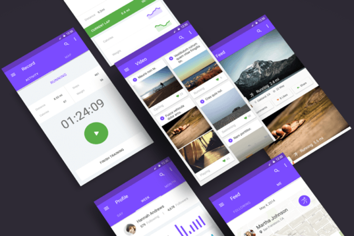 Material UI Kit: Fitness, a Templates & Theme by UI8 (Photo 1 of 7)