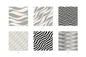 Wavy Seamless Patterns Collection