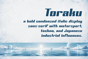 Toraku - Futuristic Y2K Display, a Sans Serif Font by HipFonts (Thumbnail 6 of 9)