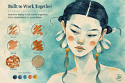 Watercolor & Ink Procreate Brushes, a Brush Add-On by BrushArchive (Thumbnail 8 of 16)