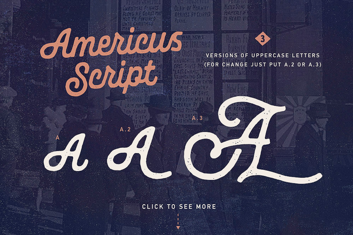 Americus Script & Sans, a Script Font by Andrey Sharonov (Photo 9 of 10)
