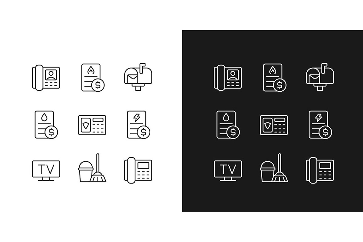 Services and bills pixel perfect, an Icon by IMG Visuals