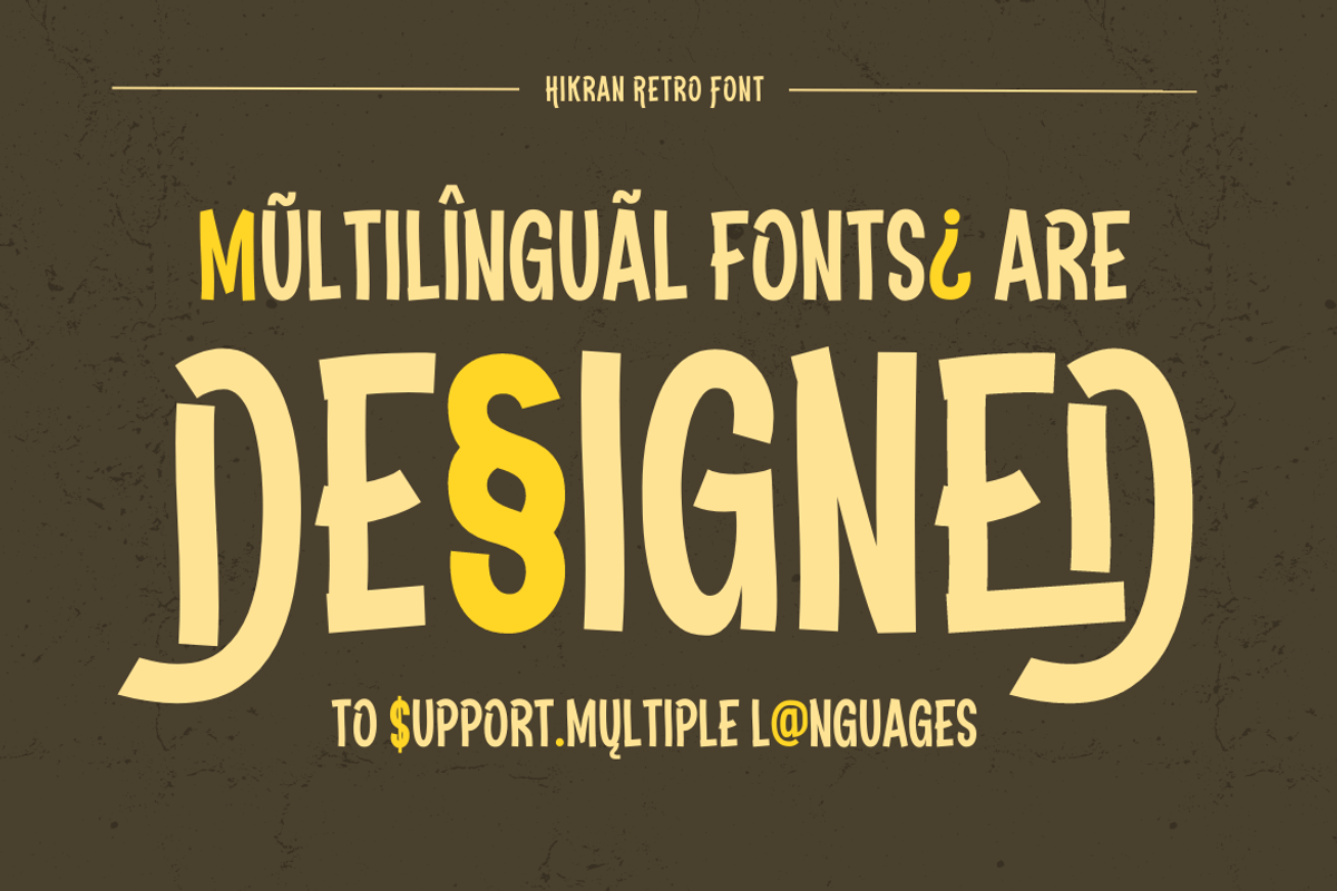 Hikran | Retro Condensed Font, a Sans Serif Font by twinstd (Photo 4 of 13)
